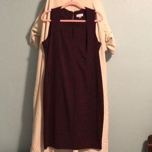 Plum Calvin Klein dress.